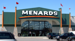 Menards store and parking lot