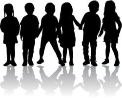 silhouette of children regarding first nations child welfare class action alleging discrimination