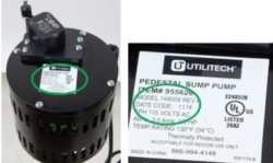Star Water System sump pump recall courtesy of CPSC
