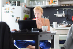 Freelancer remote working from home