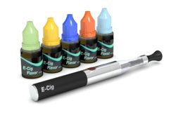 flavored vaping liquids and e-cigarette