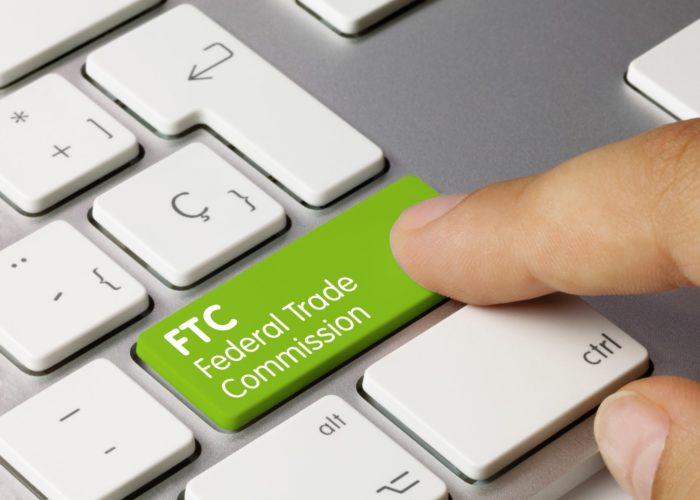 federal trade commission FTC button on computer keyboard