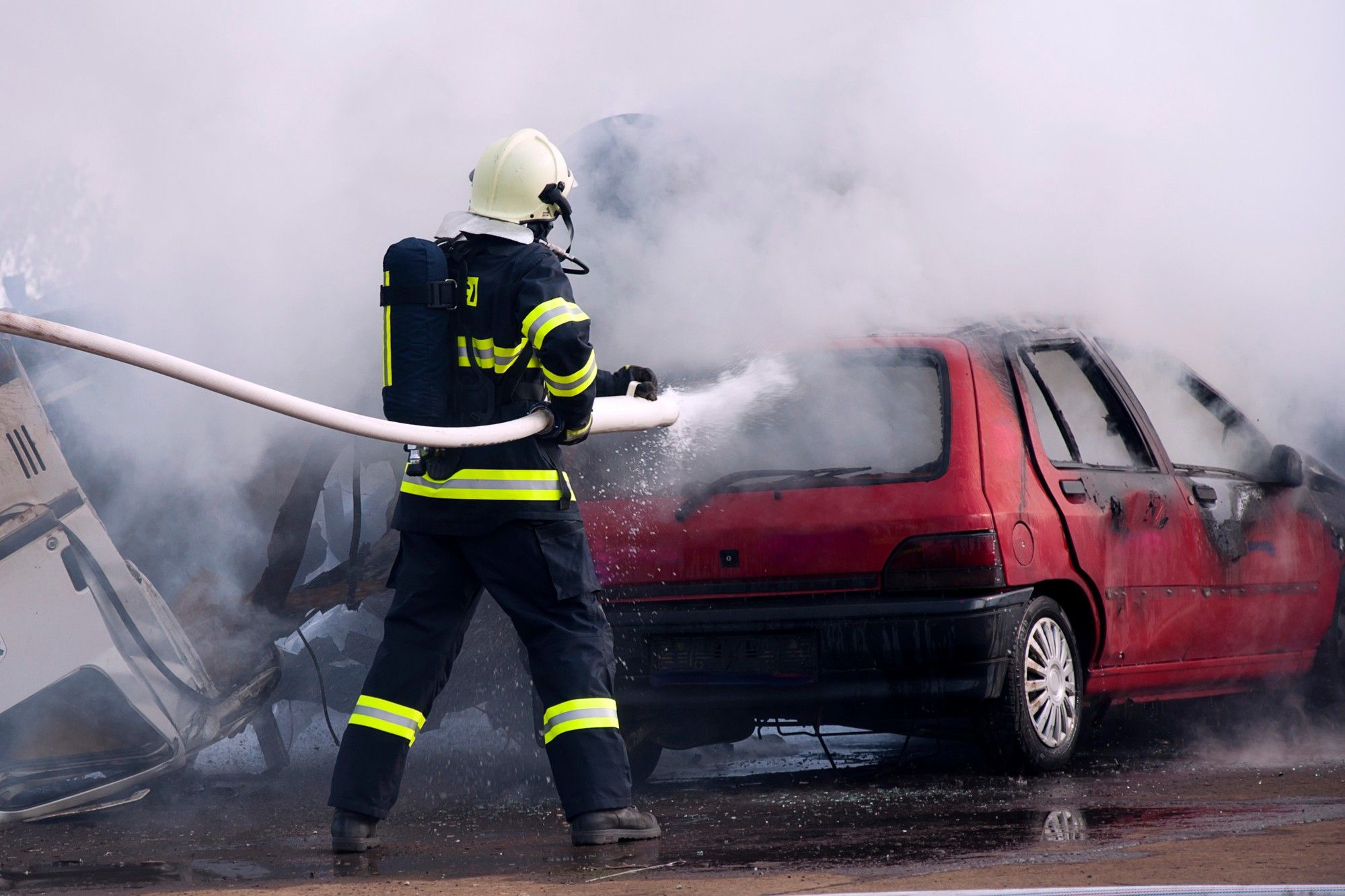 Firefighting foam may put firefighters at risk of cancer.