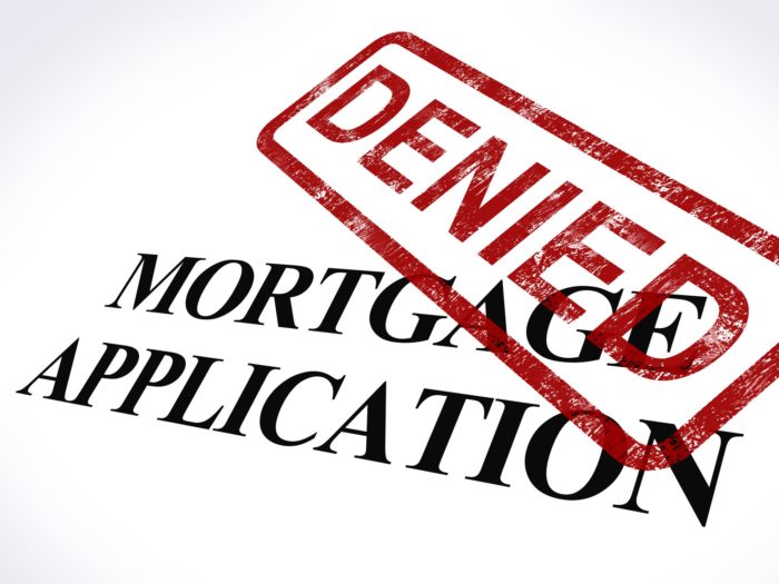 Mortgage application denied