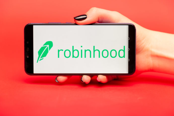 robinhood logo on smartphone
