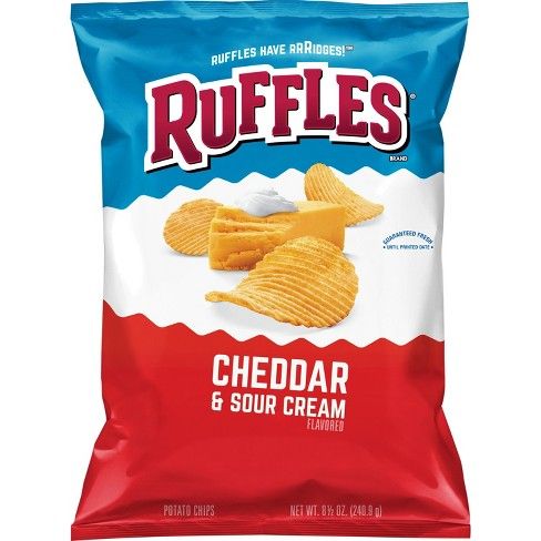 Ruffles cheddar and sour cream chips