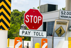 toll road sign