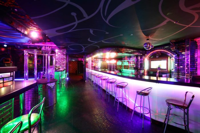 a strip club empty because of coronavirus closures