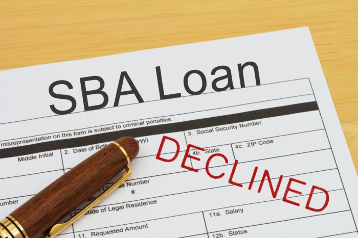 Minority owned small businesses have allegedly been denied SBA loans.