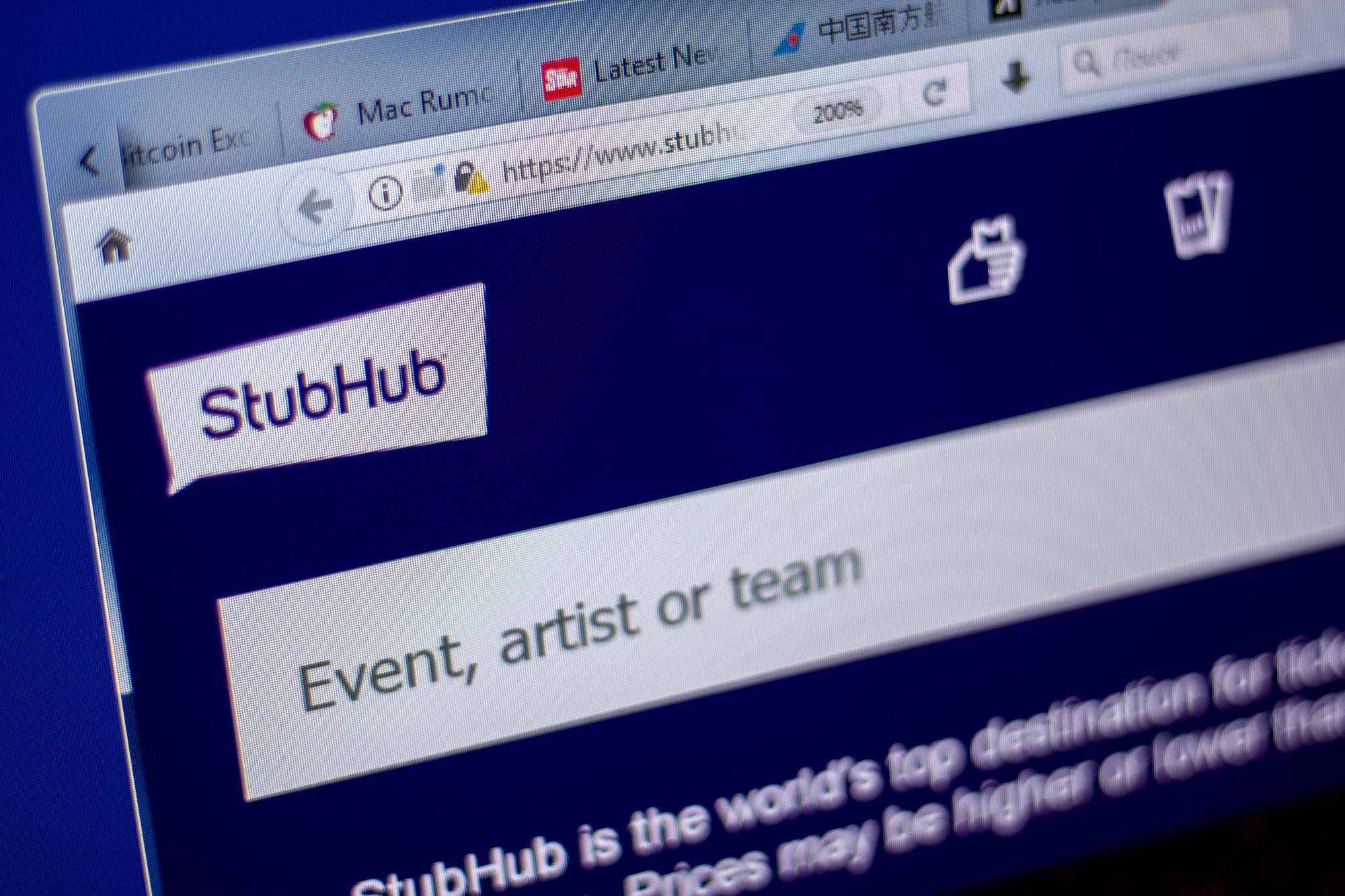 Stubhub tickets website