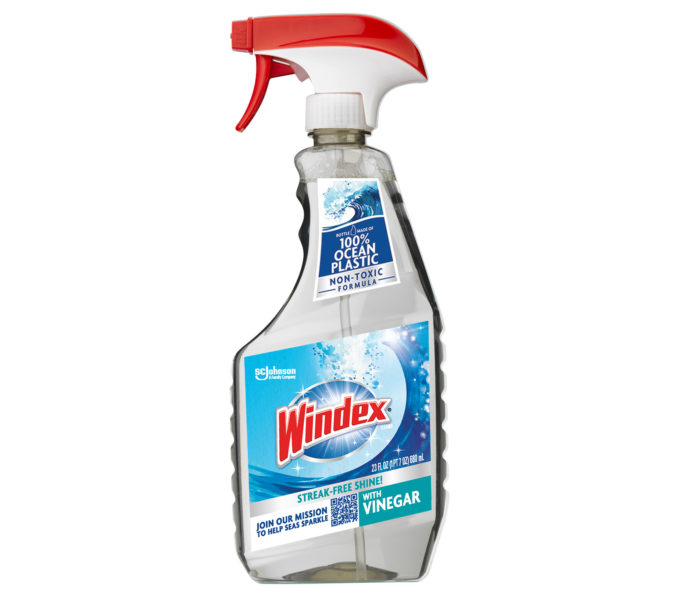 Windex ocean vinegar bottle
