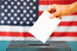 Minnesota voter voting in America