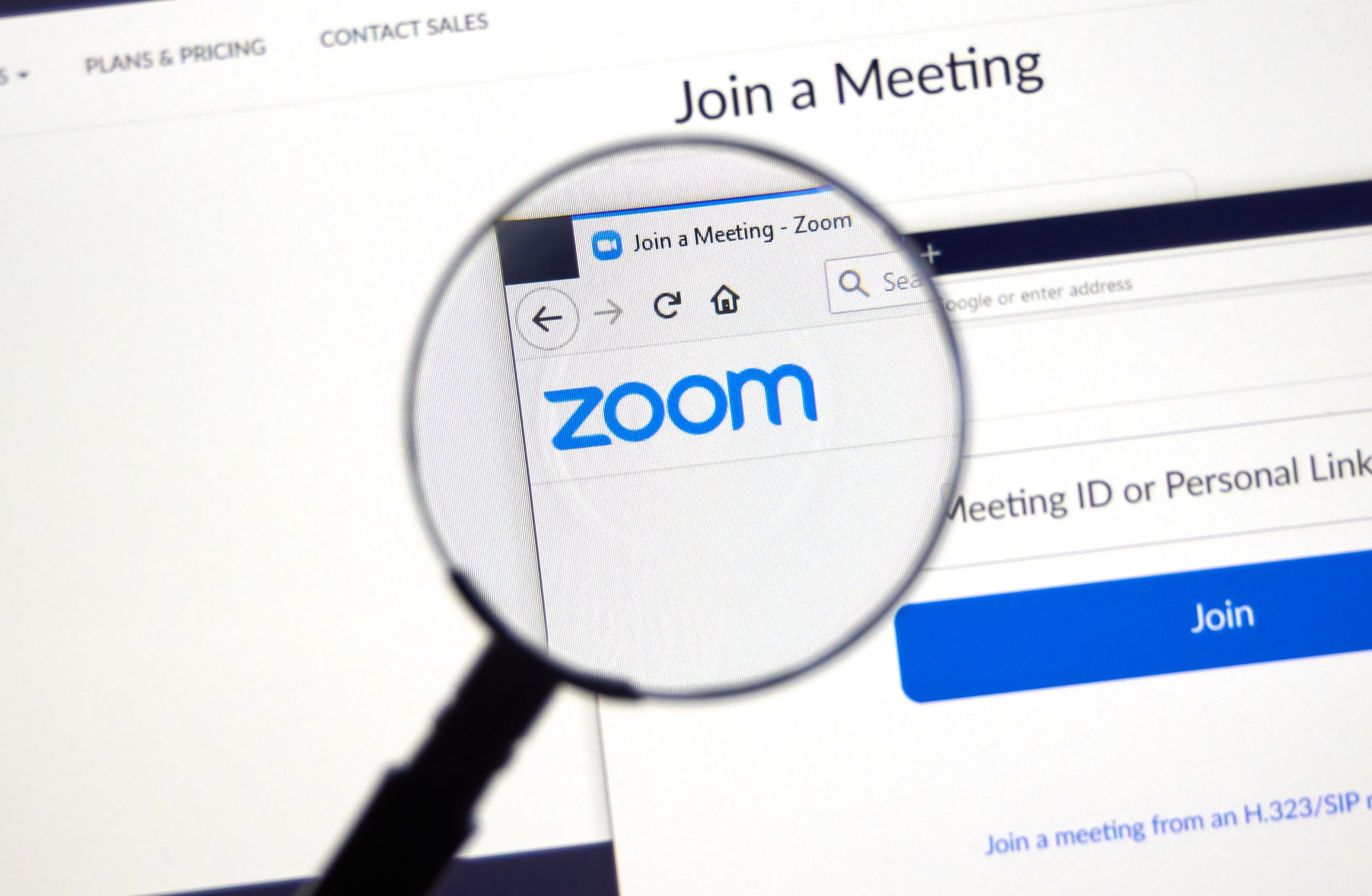 Zoom meeting experiencing security issues