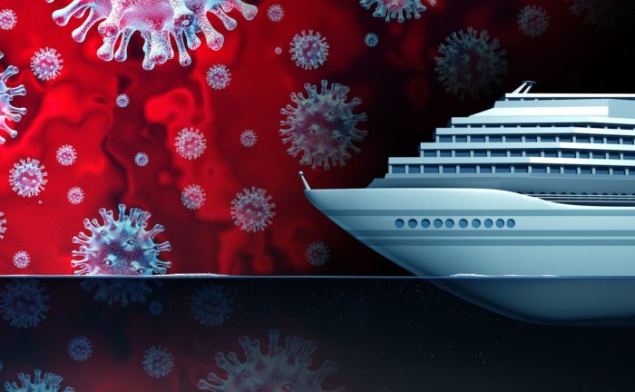 Generali Insurance coronavirus cruise ship illustration