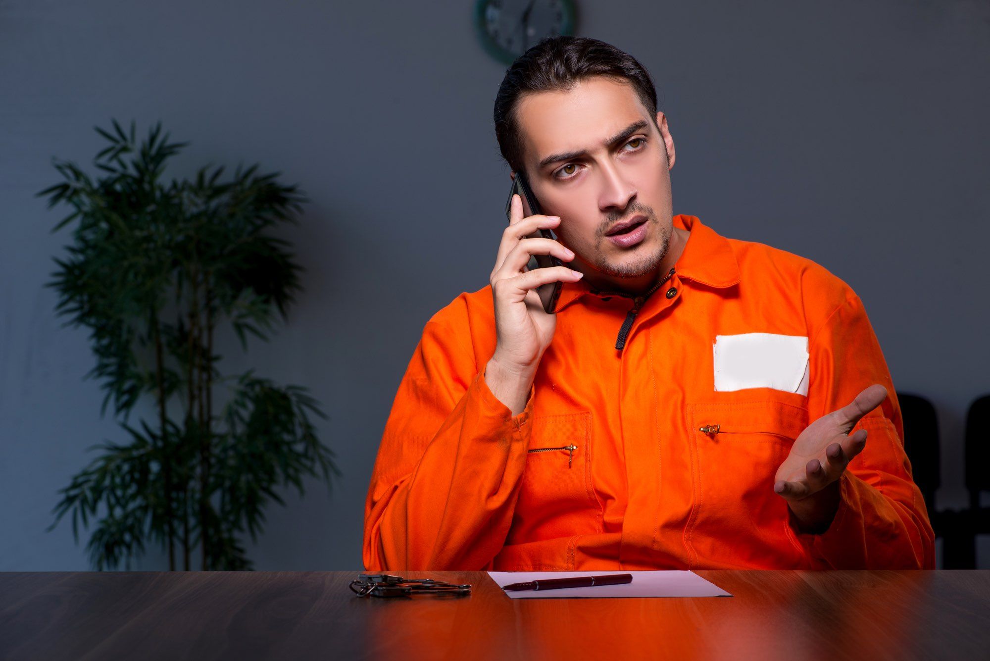 Securus inmate on phone