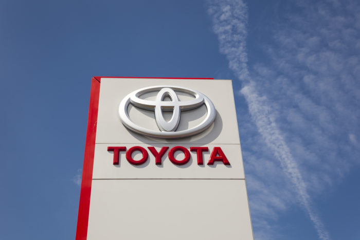Toyota fuel pump recall sign