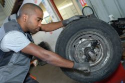 A cracked rim may result in tire failure.