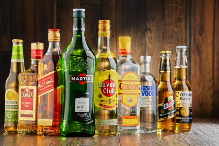 Assorted bottles of liquor and beer - Drizly alcohol delivery