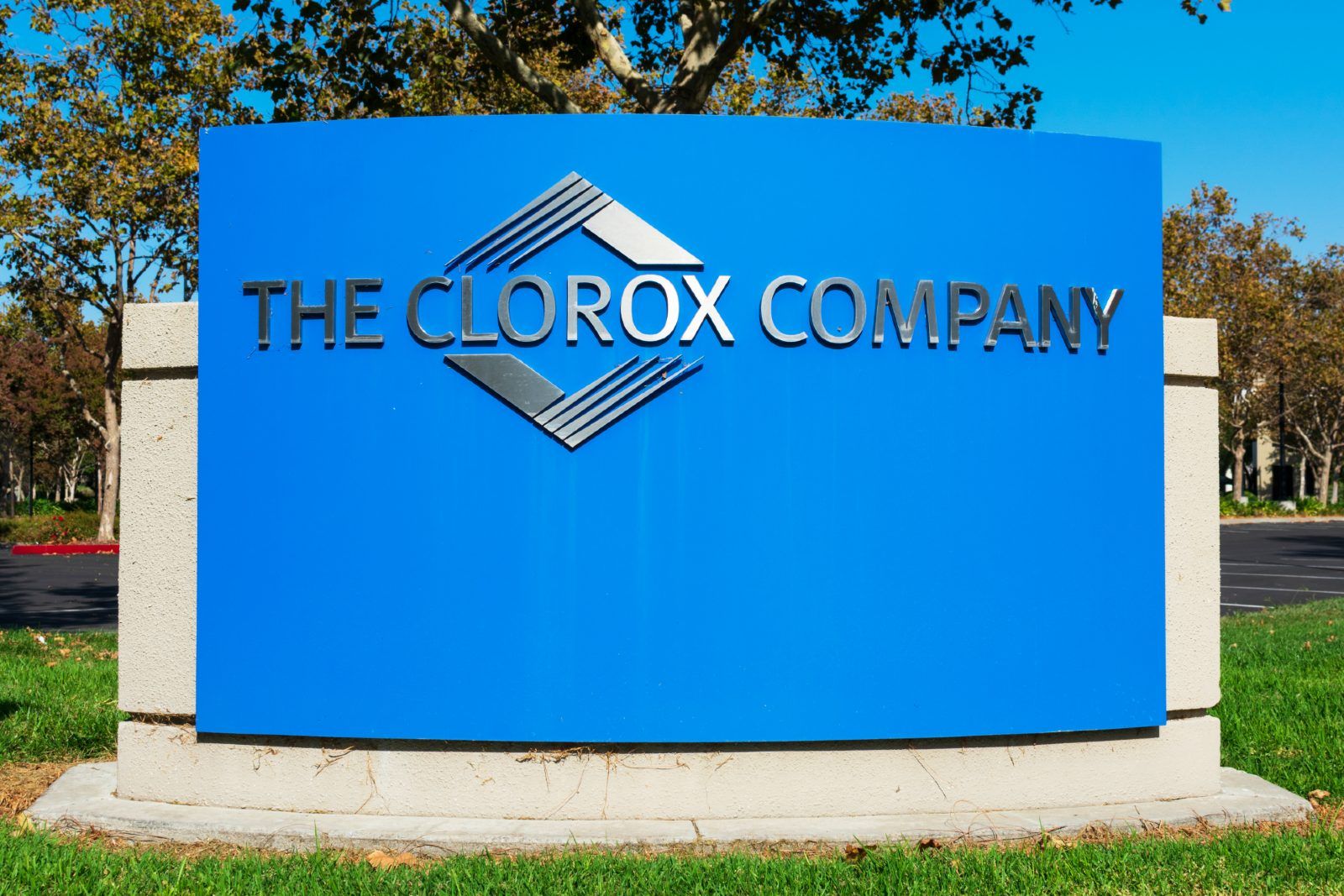 Permanent outdoor sign for The Clorox Company - Clorox Splash-less Bleach