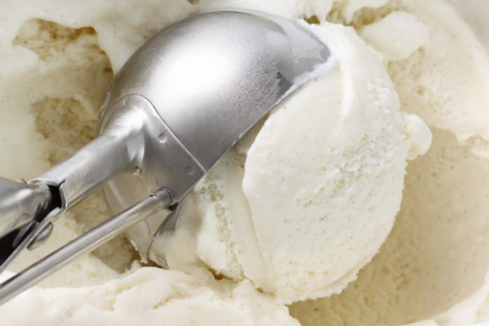 price chopper vanilla ice cream being scooped