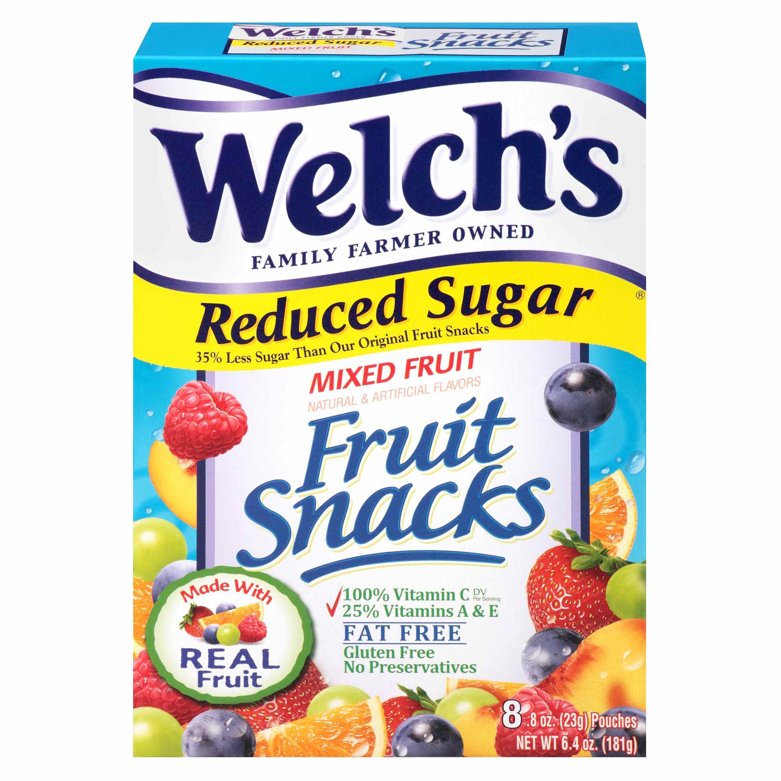 Welch's reduced sugar fruit snacks may be improperly packaged.