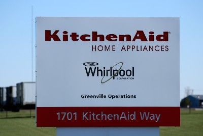 Sign outside KitchenAid/Whirlpool corporate headquarters - KitchenAid blender