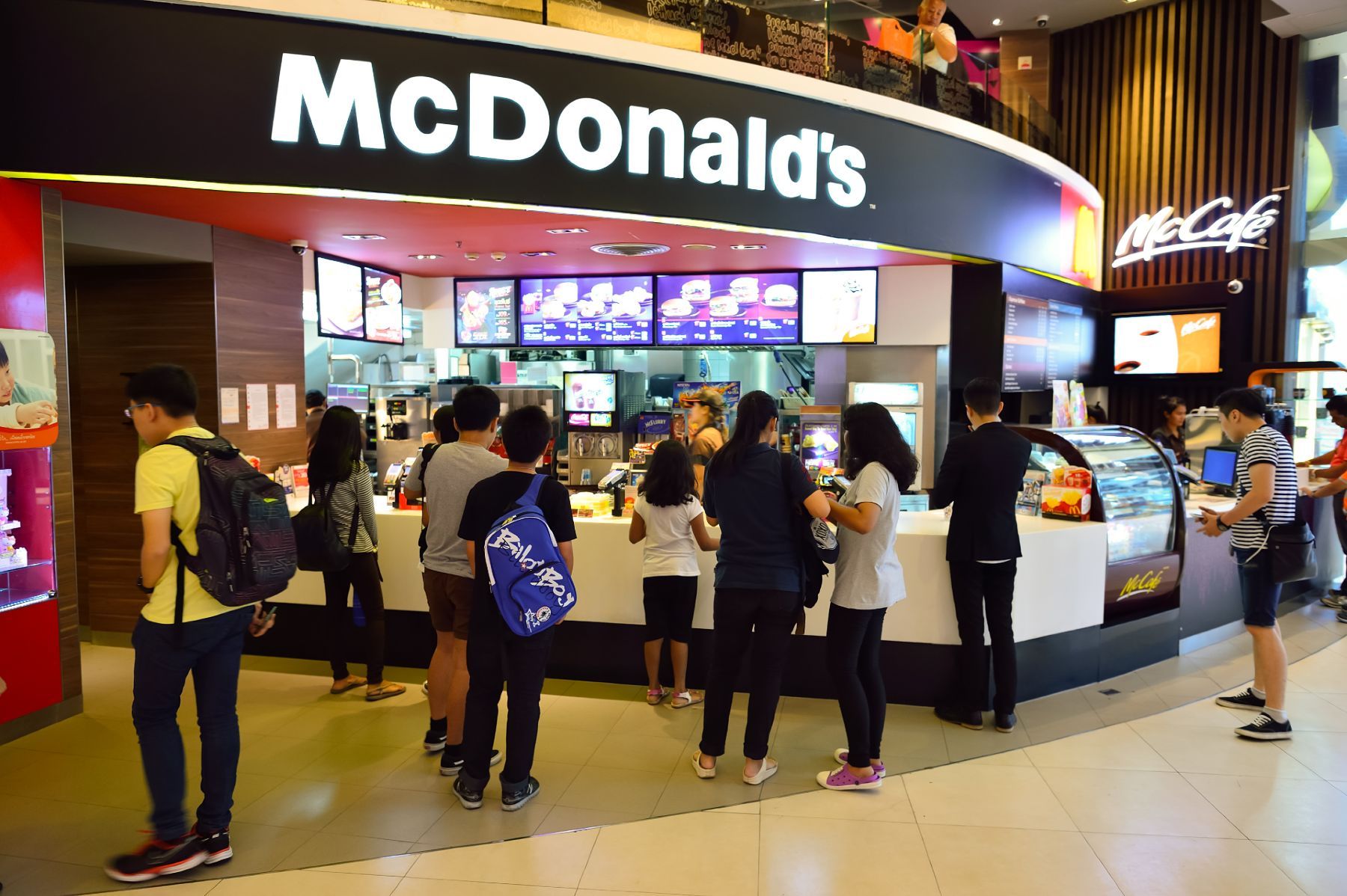 People order food at a McDonald's - racial discrimination
