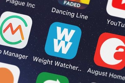 WW app on a tablet or smartphone - weight loss app
