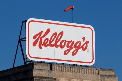 Kellogg's sign on top of a building - Kellogg's promotions