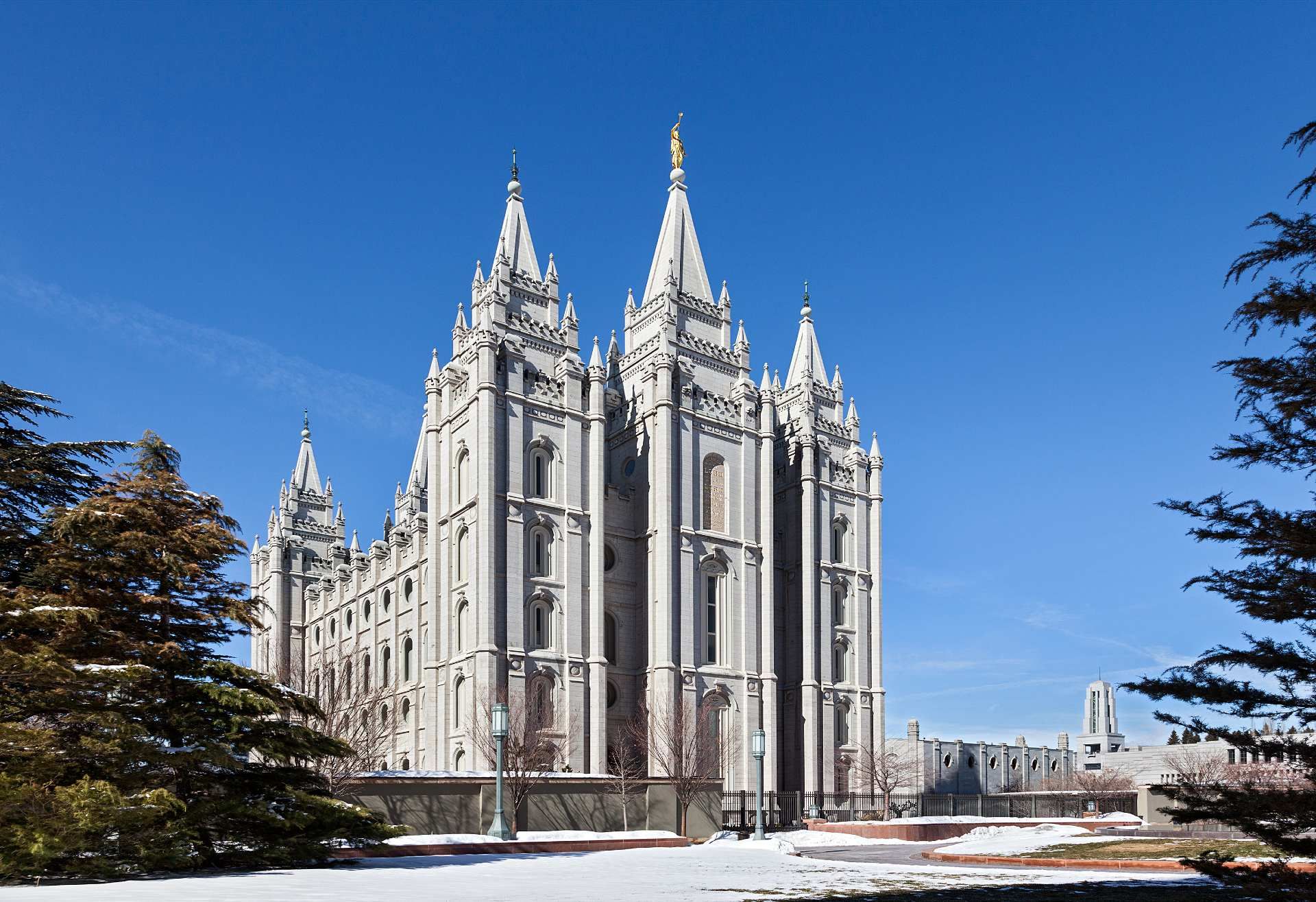 Mormon temple in Salt Lake City