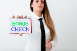 Incentive bonus checks must adhere to labor laws.