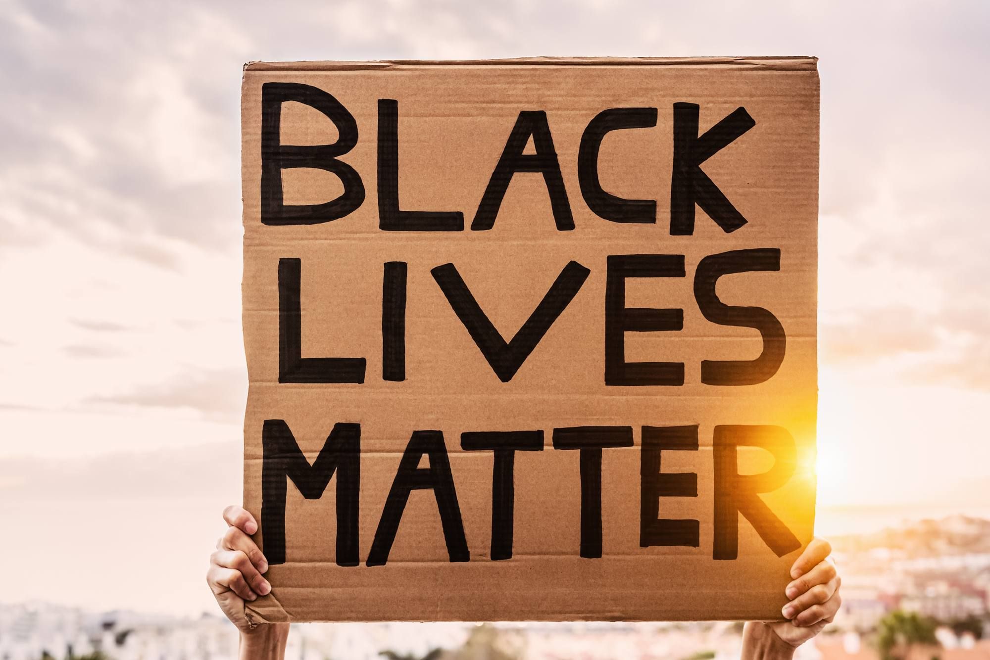 Black Lives Matter banner at church was vandalized.