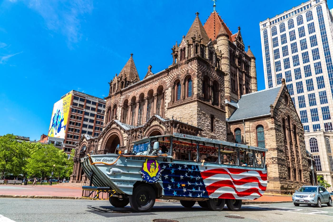 A Boston Duck Boat Tours vehicle - unpaid overtime