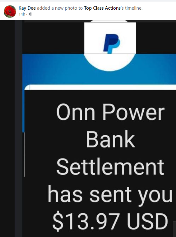 Onn power bank settlement checks