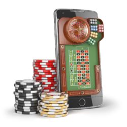 roulette on cell phone and casino chips