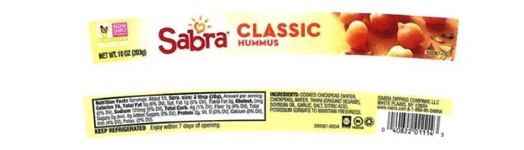 Sabra hummus recall issued over salmonella fears.