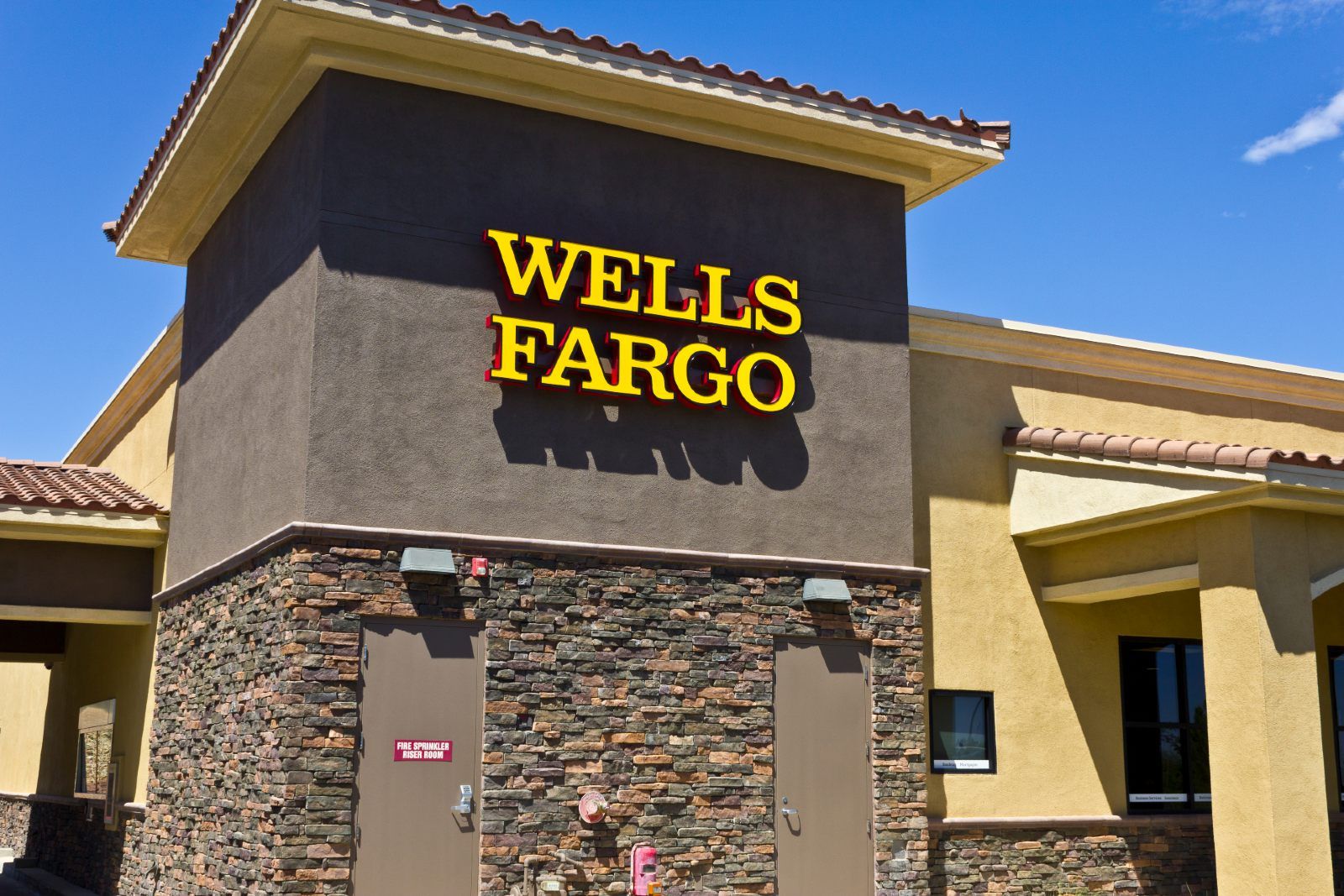 A Wells Fargo bank branch
