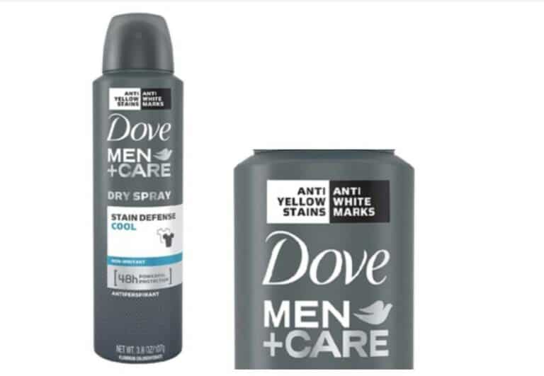 Dove Men’s Stain Defense Deodorant Causes White Marks and Yellow Stains