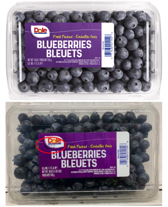 Dole is recalling a number of packs of its blueberries after it discovered a potential cyclospora contamination in the berries.