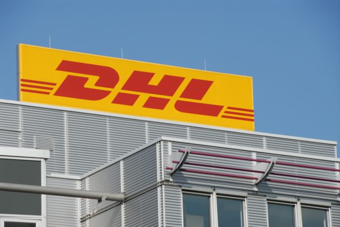 DHL Express sign on building