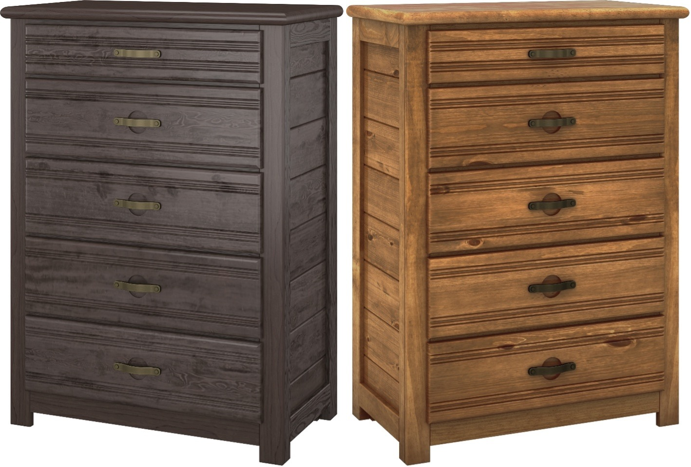 Canyon Furniture Recalled Creekside Kids’ Five-Drawer Chest in Charcoal_Chestnut sold at Rooms To Go