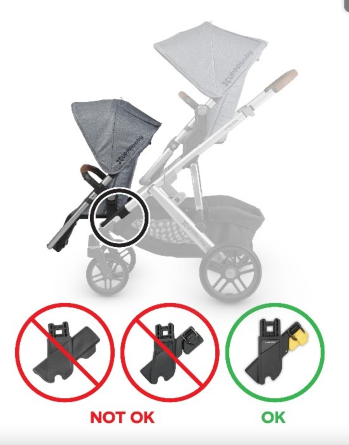 UPPAbaby has recalled 86,000 adapters on its RumbleSeats infant seats due to the adapters possibly detaching and posing a fall risk to children in the seats.