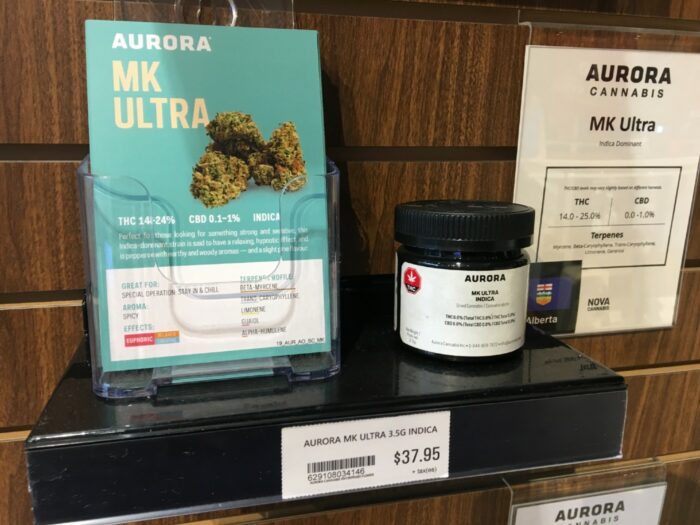 MK Ultra strain by Aurora Cannabis
