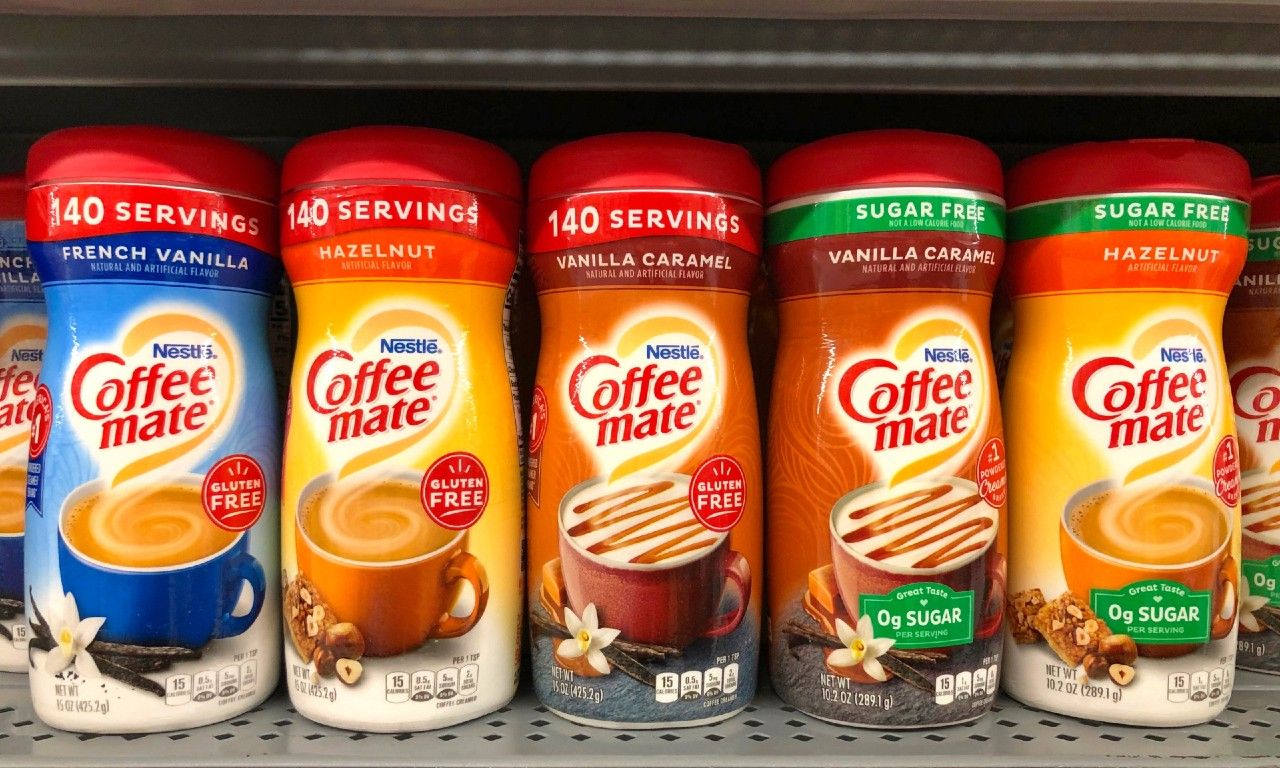 Nestlé makes Coffee-mate branded creamers