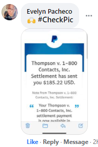 1-800 Contacts FB 3 Payouts on the way