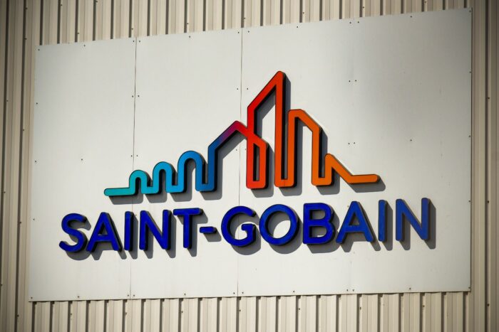 Saint-Gobain logo on wall - hoosick falls water - PFOA contamination