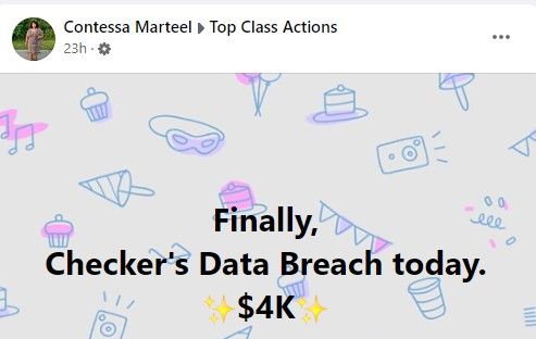 Checkers-Data-Breach-FB-Check Your Mailbox
