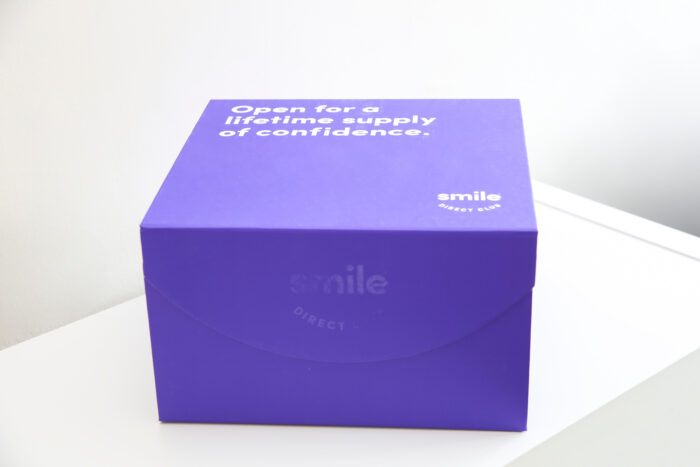 Smile Direct Club Aligner in purple box, stockholders, lawsuit