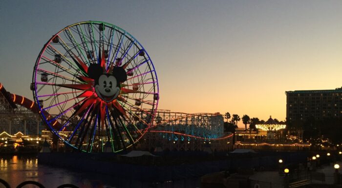 pixar pier in disneyland at sunset. Disney faces class action over Dream Key blackout dates..