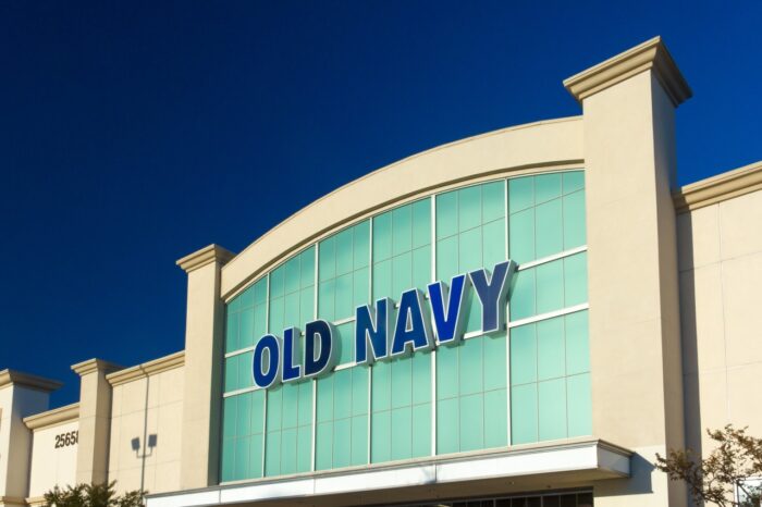 Old Navy store exterior. Old Navy is a clothing and accessories retailer owned by American multinational corporation Gap